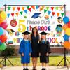 AIBIIN 8x6ft 5th Grade Graduation Backdrop Banner Peace Out 5TH Grade Next Stop Middle School Backdrop for Boys Girls 5th Grade Graduation Party Decor Elementary School Classroom Banner view 4