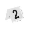 SKISUNO 12pcs Acrylic Werewolf Number Plate Crime Scene Numbers for Halloween Party Horror Movie Decorations view 2