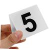 SKISUNO 12pcs Acrylic Werewolf Number Plate Crime Scene Numbers for Halloween Party Horror Movie Decorations view 3