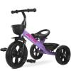 RIDYEE Toddler Tricycle for 1.5 to 5 Years, Tricycle for Ages 2-4 Years, Extra-Wide Rear Wheelbase for Stability, Trikes for Kids 1-3 with Dual Storage Baskets, Easy to Carry Seat, Purple view 1