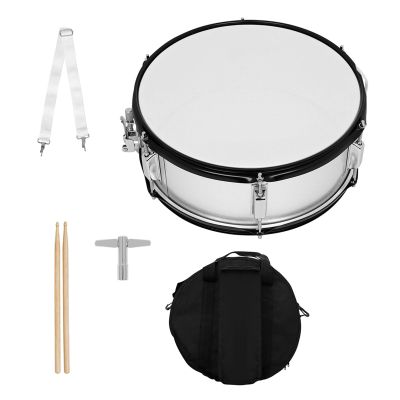 14 Inch Beginner Snare Drum Kits Student Band Snare Drum Set With Drum Keys Strap Wood Drumsticks Snare Drum Set