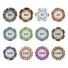 Gamers Lounge Monte Carlo 14-gram Poker Chips (100-pack) - Premium Heavyweight Clay Composite ($50 Dark Blue) view 3