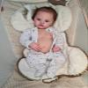 ROSHUAN Realistic Reborn Baby Dolls Meadow 18 inch 48 cm Realistic Girl Eyes Open Lifelike Anatomically Correct Baby Doll Silicone Full Body Washable Real Looking Baby Girl Dolls Toy view 3