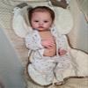 ROSHUAN Realistic Reborn Baby Dolls Meadow 18 inch 48 cm Realistic Girl Eyes Open Lifelike Anatomically Correct Baby Doll Silicone Full Body Washable Real Looking Baby Girl Dolls Toy view 4
