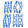 Aluminum Alloy Front & Rear Upper & Lower Swing Arms Upgrade Parts for ARRMA 1/18 Granite GROM/1/14 Typhon GROM (Blue) view 1