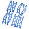Aluminum Alloy Front & Rear Upper & Lower Swing Arms Upgrade Parts for ARRMA 1/18 Granite GROM/1/14 Typhon GROM (Blue) view 2