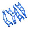 Aluminum Alloy Front & Rear Upper & Lower Swing Arms Upgrade Parts for ARRMA 1/18 Granite GROM/1/14 Typhon GROM (Blue) view 3
