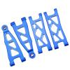 Aluminum Alloy Front & Rear Upper & Lower Swing Arms Upgrade Parts for ARRMA 1/18 Granite GROM/1/14 Typhon GROM (Blue) view 4