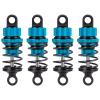 4Pcs JGGZONE 1:10 50mm RC Oil Filled Shock Absorbers Assembled Kit Compatible with Tamiya TT-01 TT-02 M03 M04 M05 M06 1:10 On Road Car Upgrades Replace Parts (Blue, 50MM) view 3