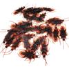 ccHuDE 100 Pcs Plastic Fake Cockroaches Small Realistic Roaches Halloween Lifelike Roaches Mini Prank Cockroaches Mini Roach Bugs Scary Roaches Decorations for April Fool' s Day view 1