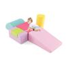 GLACER 6-Piece Foam Adventure Kit, Soft Climbing Blocks w/Waterproof Covers, Toddler Play Gym for Active Learning & Creative Play (Ages 1-3) (Rose) view 1