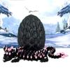 24 Inches 3D Printed Dragon with Dragon Egg, Articulated Black and Pink Cherry Blossom, Fidget ADHD Autism Toy Executive Desk Toy, Gift for Dad Husband D028-DR-24 view 1