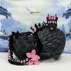 24 Inches 3D Printed Dragon with Dragon Egg, Articulated Black and Pink Cherry Blossom, Fidget ADHD Autism Toy Executive Desk Toy, Gift for Dad Husband D028-DR-24 view 2