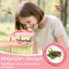 2 Set Bug Catcher for Kids- Educational Bug Catching Kit Including Butterfly Net, Insect Clip, Tweezer, Outdoor Toys for Kids Ages 3-10 (Pink) view 3