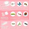2 Set Bug Catcher for Kids- Educational Bug Catching Kit Including Butterfly Net, Insect Clip, Tweezer, Outdoor Toys for Kids Ages 3-10 (Pink) view 4