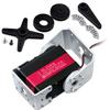 150KG Robot Servo Motor 12V High Torque Steel Gear Digital Steering Servo for RC Vehicles, Robotic Arms, Humanoids, and More  with Mount Brackets (180 Degrees) view 1