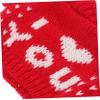 ifundom Cute Bear Sweater Outfit for Plush Toys DIY Doll Clothing Interactive Family Activity Red Letter Design for and Playtime view 3