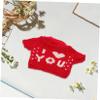 ifundom Cute Bear Sweater Outfit for Plush Toys DIY Doll Clothing Interactive Family Activity Red Letter Design for and Playtime view 4