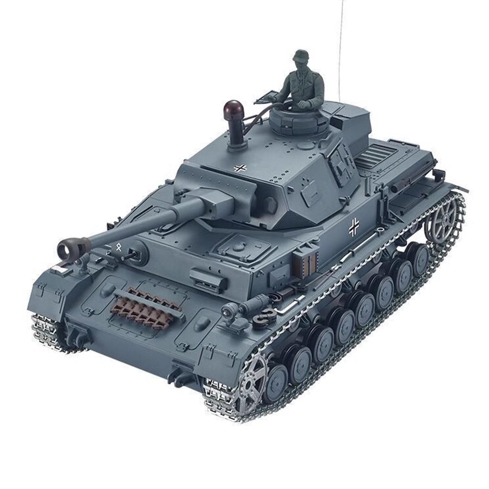 Henglong 1:16 German Panzer IV (F2 Type) RC Medium Tank, 2.4Ghz Remote Control Metal Tank for Adults Model Toy (Professional Version)