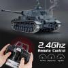 Henglong 1:16 German Panzer IV (F2 Type) RC Medium Tank, 2.4Ghz Remote Control Metal Tank for Adults Model Toy (Professional Version) view 3