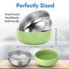 Bolivo Stainless Steel Bowls with Removable Soft Silicone Sleeves | BPA-Free, Non-Toxic, Non-Slip, Stay-Put | Perfect for Kids, Toddlers & Babies | Ideal for Cereal, Snacks & Meals | 4 Pack view 3