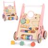 BAUTIA Wooden Baby Walker, Push Walker for Baby Girl 10-12 Months, Montessori Walker Push Toy for Toddlers Learning to Walk view 1