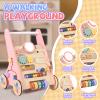 BAUTIA Wooden Baby Walker, Push Walker for Baby Girl 10-12 Months, Montessori Walker Push Toy for Toddlers Learning to Walk view 2