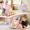 BAUTIA Wooden Baby Walker, Push Walker for Baby Girl 10-12 Months, Montessori Walker Push Toy for Toddlers Learning to Walk view 3