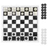 2 in 1 Travel Board Games Set Portable Chess and Checkers Set for Kids and Adults view 1