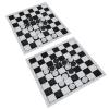 2Set International Checkers Set with Plastic Film Checkerboard Travel Board Games Set view 2