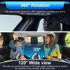 Baby Car Mirror - Baby Car Camera 4.3 inch HD 1080P - Rear Facing Car Baby Monitor with Night Vision - Adjustable View Angle, Easy Setup, Safety for Infants - Black view 2