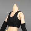 1/12 Scale Female Clothes, Sweatpants & Vest Action Figure Clothing for 6-inches Action Figure, 1/12 Girl Doll Side Pocket Casual Pants Cargo Pants with Vest Set Costume Outfit (Black Vest) view 1