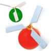 10 Pcs Balloon Helicopter Kids Games Stocking Stuffer Party Favor Flying Toys Gift for Boys Girls (Oran ge) view 2