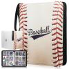 1080 Pockets Baseball Card Binder 9 Pocket, Trading Card Binder With 60 Removable Sleeves, Baseball Card Holder Sports Card Collection Binder Top Loader Binder For MTG, TCG, Game Gifts For Boys view 1