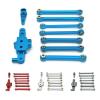 RC Car Parts for Wltoys 124006 12423 12427 12428 12429 1/12 Metal Steering Assembly Link Rod Servo Arm Upgrade Parts Kit RC Car Accessories(Red) view 2