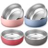 Bolivo Stainless Steel Bowls with Removable Soft Silicone Sleeves | BPA-Free, Non-Toxic, Non-Slip, Stay-Put | Perfect for Kids, Toddlers & Babies | Ideal for Cereal, Snacks & Meals | 4 Pack view 1