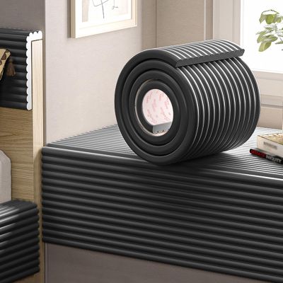 Wall Padded Panels Self-Adhesive, 3D Anti Collision Wall Padding Peel and Stick Headboard Padded Panels for Bedroom Tatami Nursery Decorative Wall Cushion(Black,7.9" x 78.7")