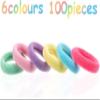 100 Pieces Hair Ties for Baby Girls Toddler Kids Hair Ties Soft Elastic Hair Bands Mini Ponytail Holders Baby Seamless Hair Bands for Kids view 2