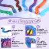 HIAPRIL 23.63 inch 3D Printed Viper,3D Printed Snake Toy,3D Printed Animal, Fingertip Toys for Autism Hyperactivity Disorder-Home Office Decor Executive Desk Toys view 2