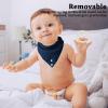 6-Pack Baby Drool Bibs + 6 Teething Set for Boys Girls - Soft Cotton Drooling & Teething Bibs for 0-24 Months Infants,100% Organic Cotton, Food-Grade Silicone view 4