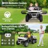 24V 2 Seater Ride On Dump Truck for Big Kids - Electric Ride On Car with Auto-Lifting Bed, 4x75W Motors, Parent Remote Control & 6 Wheels - 110 LBS Capacity, 5 MPH Kids Truck Toy view 4