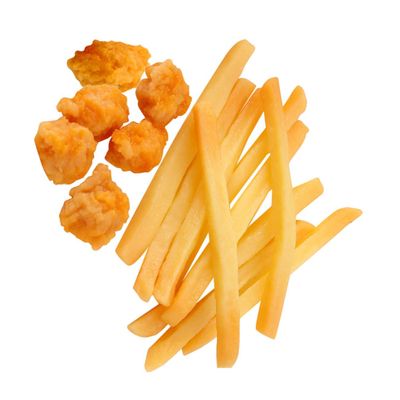 Alasum Realistic Fake French Fries and Chicken Nuggets for Pretend Play Simulation Fast Food Models for Kitchen Decoration and Photography Props
