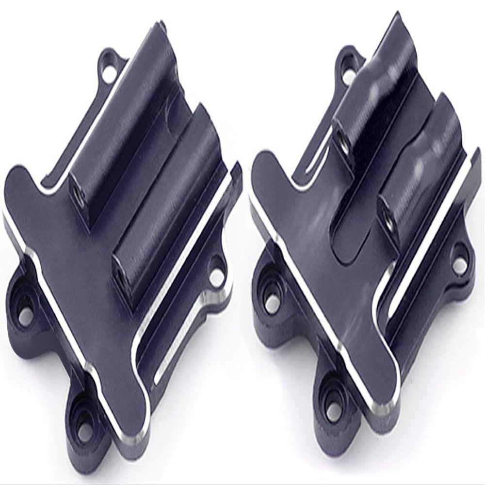 2Pcs Front Rear Diff Cover Set, High-Performance Aluminum Alloy Differential Cover Set (Replacement for ARA320749) for ARRMA 1/14 Typhon GROM, 1/16 Mojave, 1/18 Granite GROM & LOSI 1/12 NASCAR Models