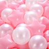 STARBOLO Ball Pit Balls for Toddlers, Pack of 500 Star and Round Set BPA Free Phthalate Free Crush Proof Play Balls Soft Plastic Balls for Toddlers Baby Kids Birthday Pool Tent Party view 2