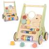 BAUTIA Wooden Baby Walker for 12 Months, Montessori Walker Push Toy for Toddlers Learning to Walk, Push Walker Baby Activity Center for Boys and Girls view 1