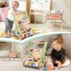 BAUTIA Wooden Baby Walker for 12 Months, Montessori Walker Push Toy for Toddlers Learning to Walk, Push Walker Baby Activity Center for Boys and Girls view 3