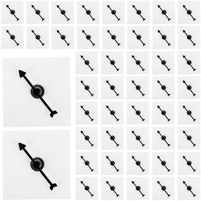 48 Pcs Transparent Spinners Dry Erase Math Game Spinners Clear Spinners with Rotating Arrows for Classroom Math Teaching Tools School Family Holiday Party Game