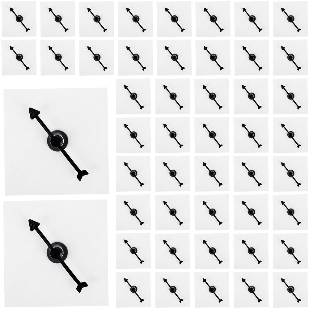 48 Pcs Transparent Spinners Dry Erase Math Game Spinners Clear Spinners with Rotating Arrows for Classroom Math Teaching Tools School Family Holiday Party Game