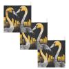 WELLDAY Yellow Flamingos Baby Washcloths, 3 Pack of Cotton Newborn Washcloths, Extra Soft & Ultra Absorbent Muslin Washcloths Baby, Unisex 12 X 12 in view 2