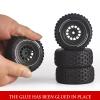 1/16 & 1/18 RC Truck Tires & Wheels - Pre-Glued All-Terrain Tires - 12mm Hex 2.56" OD - Fits for Traxxas Slash, ARRMA Mojave GROM, Tamiya, Kyosho, HPI - Durable Nylon Wheels for On/Off Road Bashing view 4